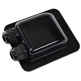 Takkabelgenomföring Svart 2 Utgångar